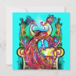 Anúncio PAVÕES APAIXONADOS Casamento Azul Teal Verde Água 