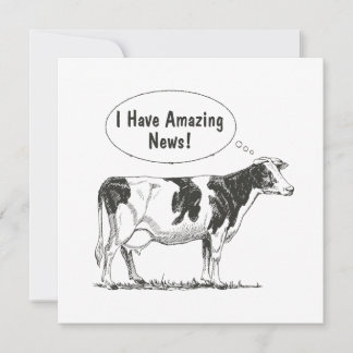 Anúncio Pensamento de Vaca Holstein Personalize