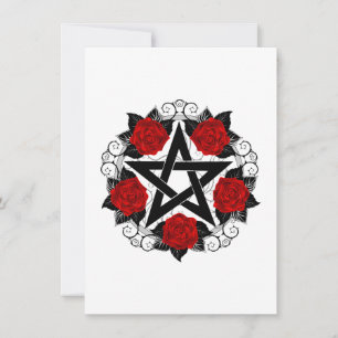 Anúncio Pentagrama com Rosas vermelhas