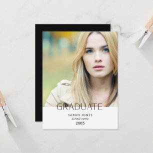 Anúncio Pequeno de Formatura com Foto Simples do A