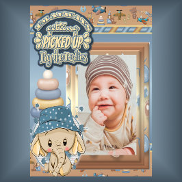 Anúncio Personalizado Conheça Nosso Novo Bebê