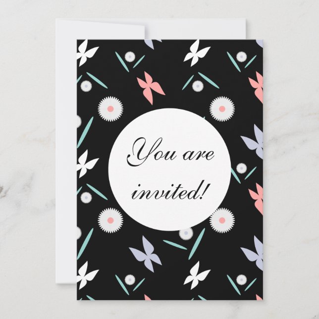 Anúncio personalizado de borboletas - personalizad (Frente)