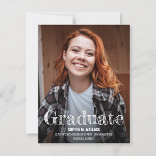 Anúncio Personalizado de Fotografia de Graduado co