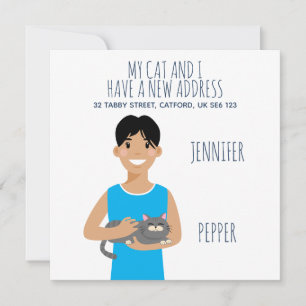 Anúncio personalizado de novo endereço