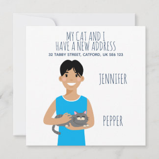 Anúncio personalizado de novo endereço