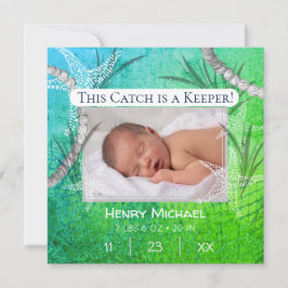 Anúncio Personalizado de Peixe para o Novo Bebê