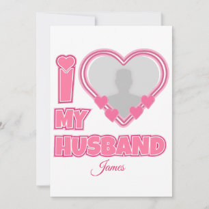 Anúncio Personalizado Eu Amo Meu Marido - Adicionar Fotogr