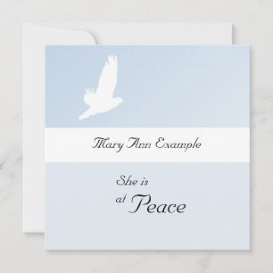 Anúncio personalizável de morte/passagem