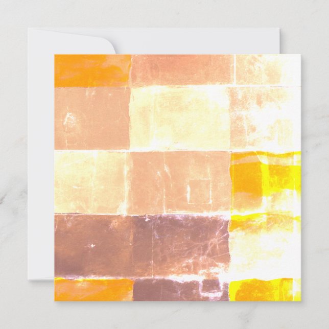 Anúncio Pêssego de Xadrez Amarelo (Frente)