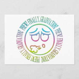 Anúncio Phew! Finalmente, graduação!