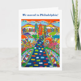 Anúncio Philadelphia, Pennsylvania Change of Address Card
