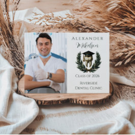 Anúncio Photo Gold Laurel Tooth Graduation Party