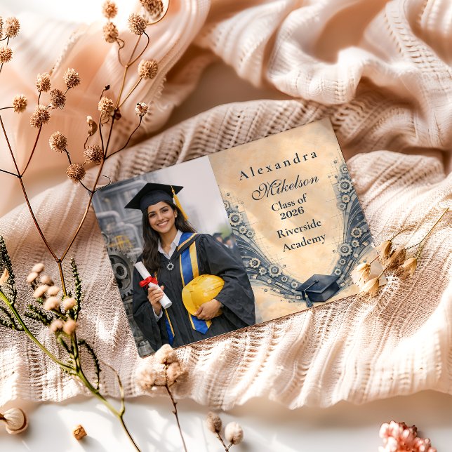 Anúncio Photo Mechanical Engineering Graduate Party (Criador carregado)