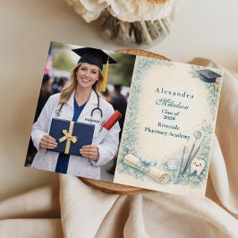 Anúncio Photo Soft Blue White Coat Dentist Graduation