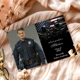 Anúncio Photo SWAT Team American Flag Graduation