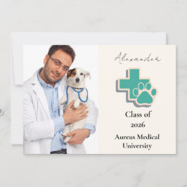Anúncio Photo Veterinary School Paw Graduation Party