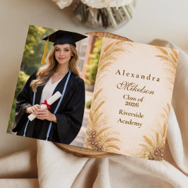 Anúncio Photo Vintage Wheat Field Graduation Party