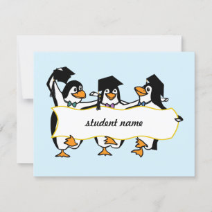 Anúncio Pinguins Graduandos com Faixa