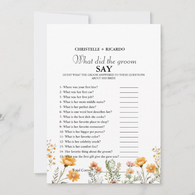 Anúncio Placa de chá de panela de noiva e noivo (Frente)