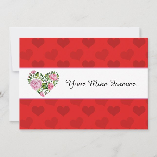 Anúncio Placa de Namorados de Buquê Floral (Frente)