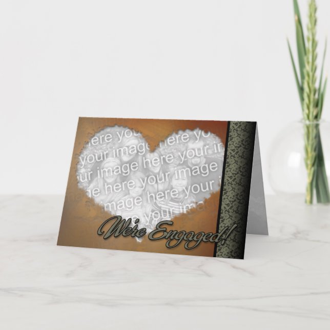 Anúncio Placa de Noivado Personalizada Online (Frente)