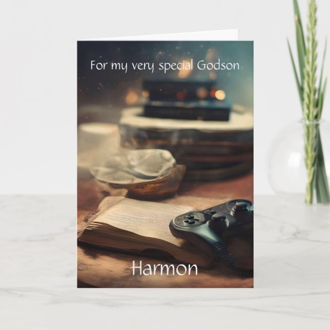 Anúncio Poema Personalizado de Aniversário do Godson (Frente)