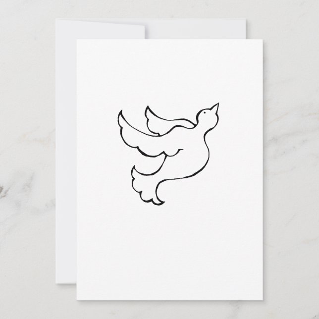 Anúncio Pomba voadora esperança fé liberdade arte inspirac (Frente)