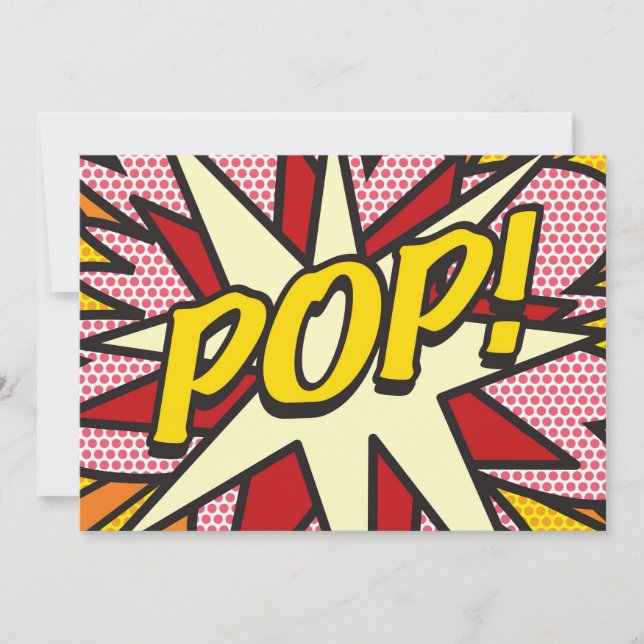 Anúncio POP, Sua Mensagem Divertida, Retrópico, Pop de Liv (Frente)