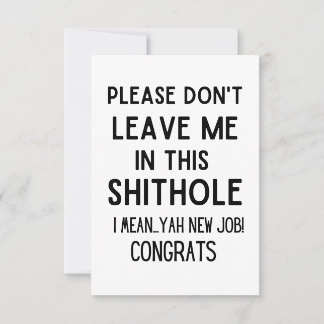 Anúncio por favor, não me deixe... Colega engraçada saindo (Frente)