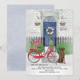 Anúncio Porta de bicicleta Labrador de Chocolate em Movime