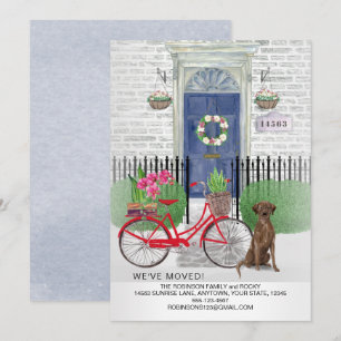 Anúncio Porta de bicicleta Labrador de Chocolate em Movime