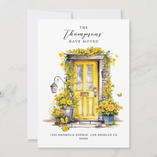 Anúncio Porta Floral Amarela Movimentamos Foto (Frente)