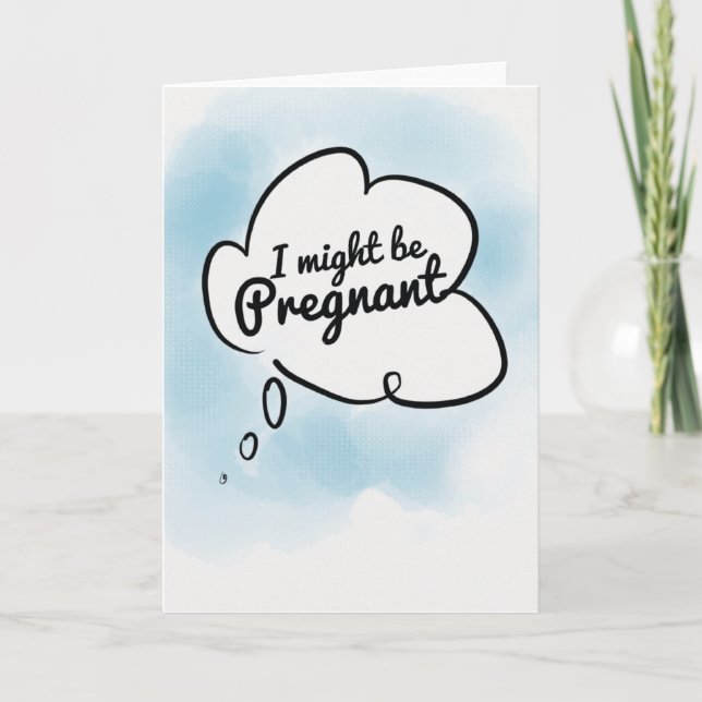 Anúncio Posso estar grávida. (Frente)