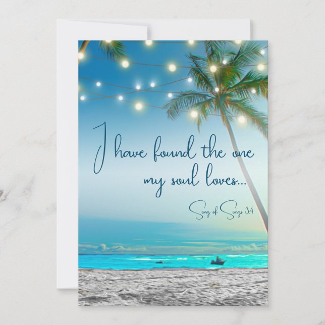 Anúncio Praia Encontrou Uma Alma Adorando Tropical Salvar  (Frente)