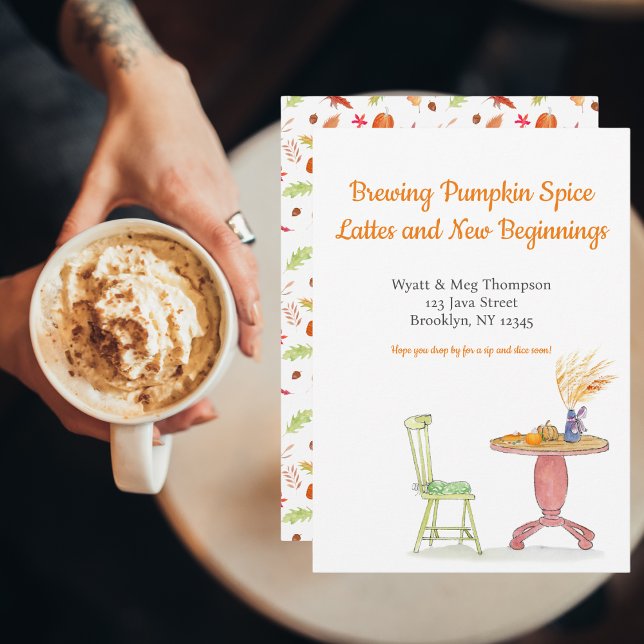 Anúncio Preparando Latte de Abóbora com Especiarias em Nov (This new address with the irresistible Pumpkin Spice Latte vibes!)