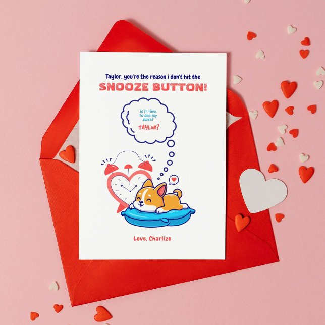 Anúncio Pressione A Placa Do Dia de os namorados Do Botão  (Show your partner you love them in a humorous way with this fun Valentine's Day Card)
