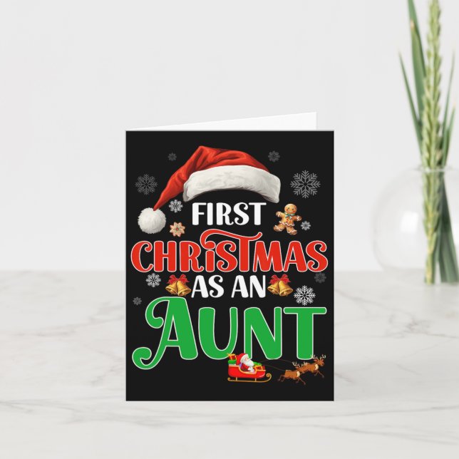 Anúncio Primeiro Natal Como Uma Tia Combinando F (Frente)