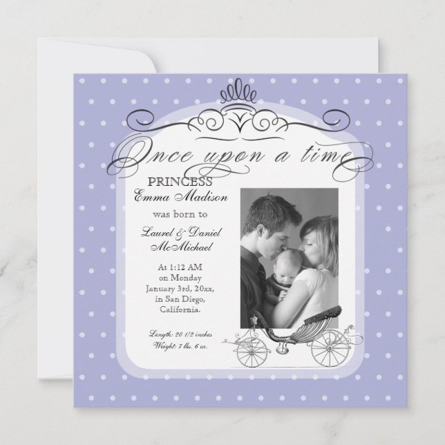 Anúncio Princesa Carruagem, Bolinhas, Nadinha Fotográfica (Frente)