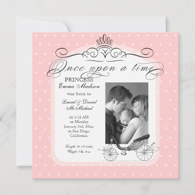 Anúncio Princesa Carruagem, Bolinhas, Nadinha Fotográfica (Frente)