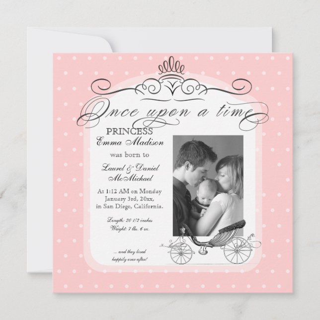 Anúncio Princesa Carruagem, Bolinhas, Nadinha Fotográfica (Frente)