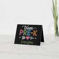 Professor de Pré-Escola Pré-K da Equipe com Nome P