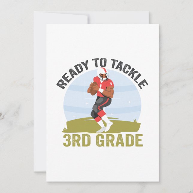 Anúncio Pronto Para Combater O Rugby Da Fantasia De Futebo (Frente)