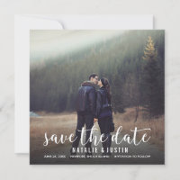 Anúncio Quadrado de Save the Date com Foto Caprich