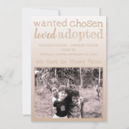 Anúncio Querido Gradiente Bronze Escolhido Amado Adotado