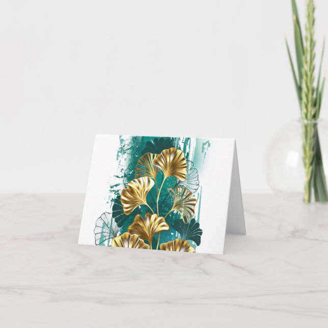 Anúncio Ramificação com Ouro deixa Ginko Biloba (Frente)