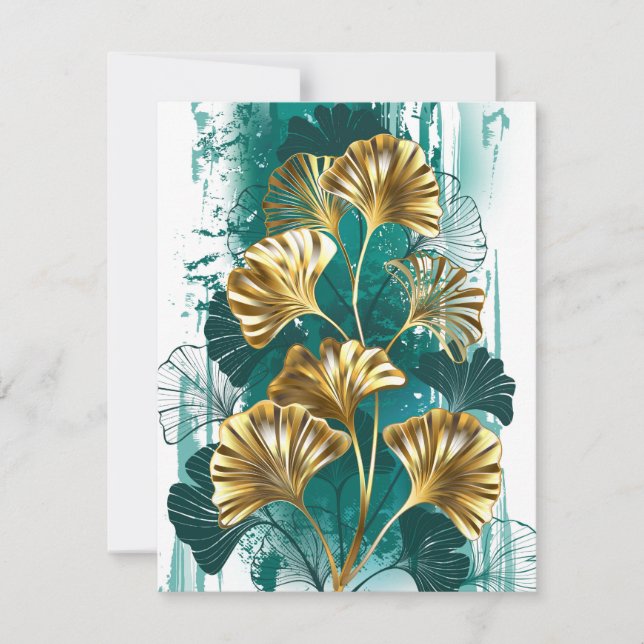 Anúncio Ramificação com Ouro deixa Ginko Biloba (Frente)