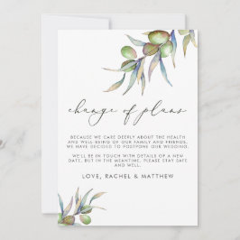 Anúncio Raminhos de azeitona em aquarela Mudança de planos