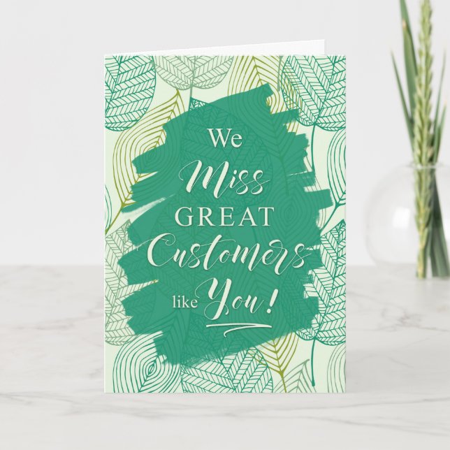 Anúncio Reativação do Cliente de Negócios Botânicos Verdes (Frente)