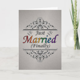 Anúncio Recém-Casados (Finalmente) Design Orgulho Gay 