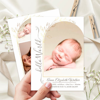 Anúncio Recém-Nascido Apresentando Nascença De Menina 5 Fo